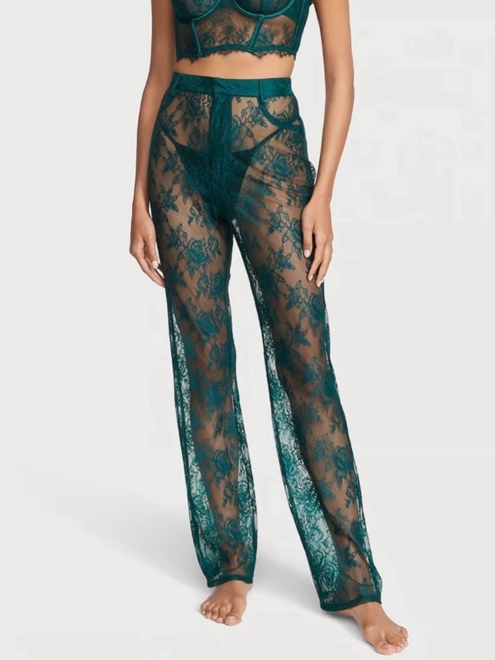 X-Small VICTORIA'S
SECRET VS Archives Rose Lace Pants
Deepest Green